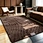 Shu cotton fleece rug, organic wavy curve tone-on-tone embossed carpet, non-slip washable mat for living room and bedroom